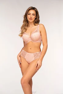 Biustonosz "CASSIE" full cup (kolor PEACH, rozmiar 80D) - Biustonosze - miniaturka - grafika 1