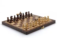 Gry planszowe - Szachy Królewskie średnie brązowe 35 cm/szachy do nauki/ producent - miniaturka - grafika 1
