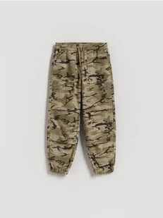 Reserved - Bawełniane spodnie - oliwkowy - Spodnie i spodenki dla chłopców - miniaturka - grafika 1