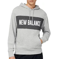 Bluzy sportowe męskie - Bluza New Balance MT23900AG - szara - miniaturka - grafika 1