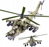 Klocki - Klocki Konstrukcyjne Helikopter Szturmowy Mi-24s 893 Elementów 1:35 Model - miniaturka - grafika 1