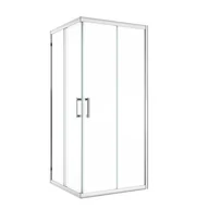 Kabiny prysznicowe - Kabina prysznicowa kwadratowa Easy 80 x 80 x 190 cm chrom Sensea - miniaturka - grafika 1