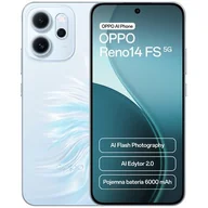 Telefony komórkowe - Oppo Reno 14 FS 5G 12/512GB Niebieski - miniaturka - grafika 1