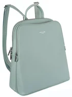 Plecaki - Mały miejski plecak damski z gładkiej skóry ekologicznej - David Jones - miniaturka - grafika 1