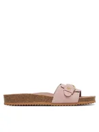 Klapki i japonki damskie - Tommy Hilfiger Klapki Soft Suede Adjustable Mule FW0FW08809 Różowy - miniaturka - grafika 1