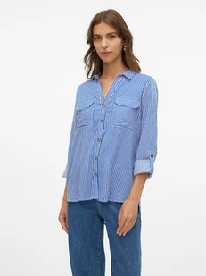 Vero Moda Bluzka w kolorze biało-niebieskim - Bluzki damskie - miniaturka - grafika 1
