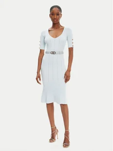 Marciano Guess Sukienka dzianinowa 5RGK07 5810Z Niebieski Regular Fit - Sukienki - miniaturka - grafika 1