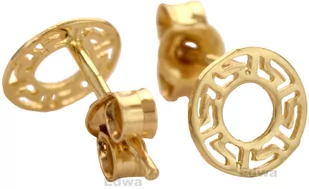 Kolczyki złote kółka pr.585 - Kolczyki - miniaturka - grafika 1