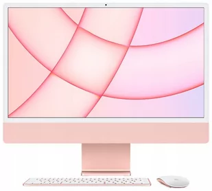 Apple 24-inch iMac with Retina 4.5K display M1 chip with 8-core CPU and 8-core GPU 256GB Pink MGPM3ZE/A - Zestawy komputerowe - miniaturka - grafika 1