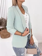 Marynarki i żakiety damskie - ŻAKIET KAPRI JASNOMIĘTOWY M/38 - Ubra - miniaturka - grafika 1