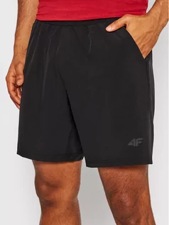 Spodnie sportowe męskie - 4F Szorty sportowe H4Z21-SKMF015 Czarny Regular Fit - grafika 1