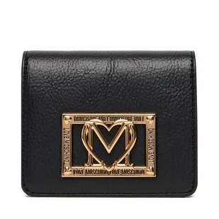 Mały Portfel Damski LOVE MOSCHINO JC5604PP1NLI0000 Czarny - Portfele - miniaturka - grafika 1
