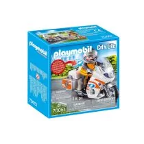 Playmobil City Life Emergency Motorbike 70051 - Klocki Playmobil City Life Emergency Motorbike 70051 - Klocki - miniaturka - grafika 2