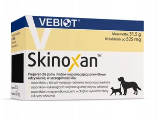 VEBIOT Skinoxan 60 tabletek - Suplementy i witaminy dla psów - miniaturka - grafika 1