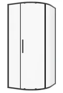 Kabiny prysznicowe - Novoterm Kabina prysznicowa jednoskrzydłowa półokrągła 80x80x195 cm RPS Solid Kerra - miniaturka - grafika 1