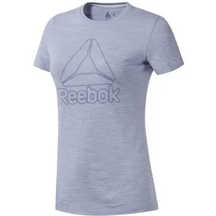 Koszulka treningowa damska Reebok TE Marble Logo Tee - Koszulki i topy damskie - miniaturka - grafika 1