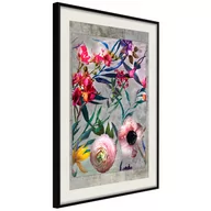 Plakaty - Plakat - Rozrzucone kwiaty (rozmiar 40x60, wykończenie Rama złota z passe-partout) - miniaturka - grafika 1