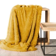 Koce - Euro Firany Koc Design Dwustronny Tiffany Musztarda 170x210 1207727 - miniaturka - grafika 1