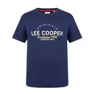 Koszulki męskie - Lee Cooper Logo granatowy T-shirt męskie, Rozmiar XXL - miniaturka - grafika 1