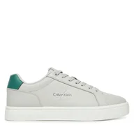 Sneakersy męskie - Sneakersy Calvin Klein Jeans Classic Cupsole Mono Lth YM0YM01369 Szary - miniaturka - grafika 1