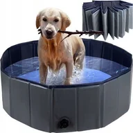 Pozostałe akcesoria dla psów - Mocny Basen dla Zwierząt Składany 100x30cm - miniaturka - grafika 1