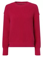 Swetry damskie - Tommy Hilfiger - Sweter damski, wyrazisty róż - miniaturka - grafika 1