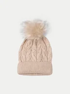 Czapki dla dzieci - Mayoral Czapka 10834 Beżowy - miniaturka - grafika 1