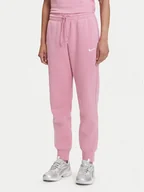 Spodnie sportowe damskie - Nike Spodnie dresowe Sportswear Phoenix Fleece FZ7626 Różowy Regular Fit - miniaturka - grafika 1