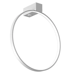 Ścienna lampa ring Agaro 4309 Shilo LED 9W 4000K do sypialni okrąg metal biały - Lampy ścienne - miniaturka - grafika 1