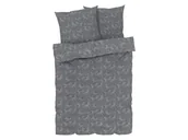 Pościel - LIVARNO home Pościel z bawełny satynowej, 220 x 200 cm (Szary) - miniaturka - grafika 1