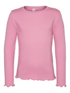 Bluzy dla chłopców - Vero Moda Girl Bluzka 10285177 Fioletowy Regular Fit - miniaturka - grafika 1