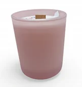 Świece - Świeca Sojowa Ręcznie wykonana różowy mat Handmade 230 ml Piżmo - miniaturka - grafika 1