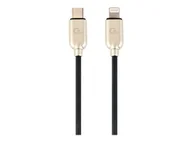 Kable komputerowe i do monitorów - GEMBIRD CC-USB2PD18-CM8PM-1M Kabel USB-C do 8-pin ładowanie i synchronizacja 1m czarny - miniaturka - grafika 1