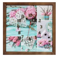 Zegary - Fotografia w ramie brązowej z zegarem - miniaturka - grafika 1