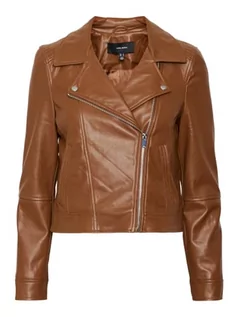 Kurtki damskie - VERO MODA Damska kurtka VMBELLA Annabel Short Coated Jacket NOOS Jacket, Cognac, L, Cognac, L - grafika 1