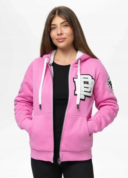 Bluza damska z kapturem ZIP Pit Bull Ruffina PB różowa M