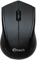 Myszki - C-TECH WLM-07, czarna, bezprzewodowa, 1200DPI, 3 tlačíteka, USB nano receiver - miniaturka - grafika 1