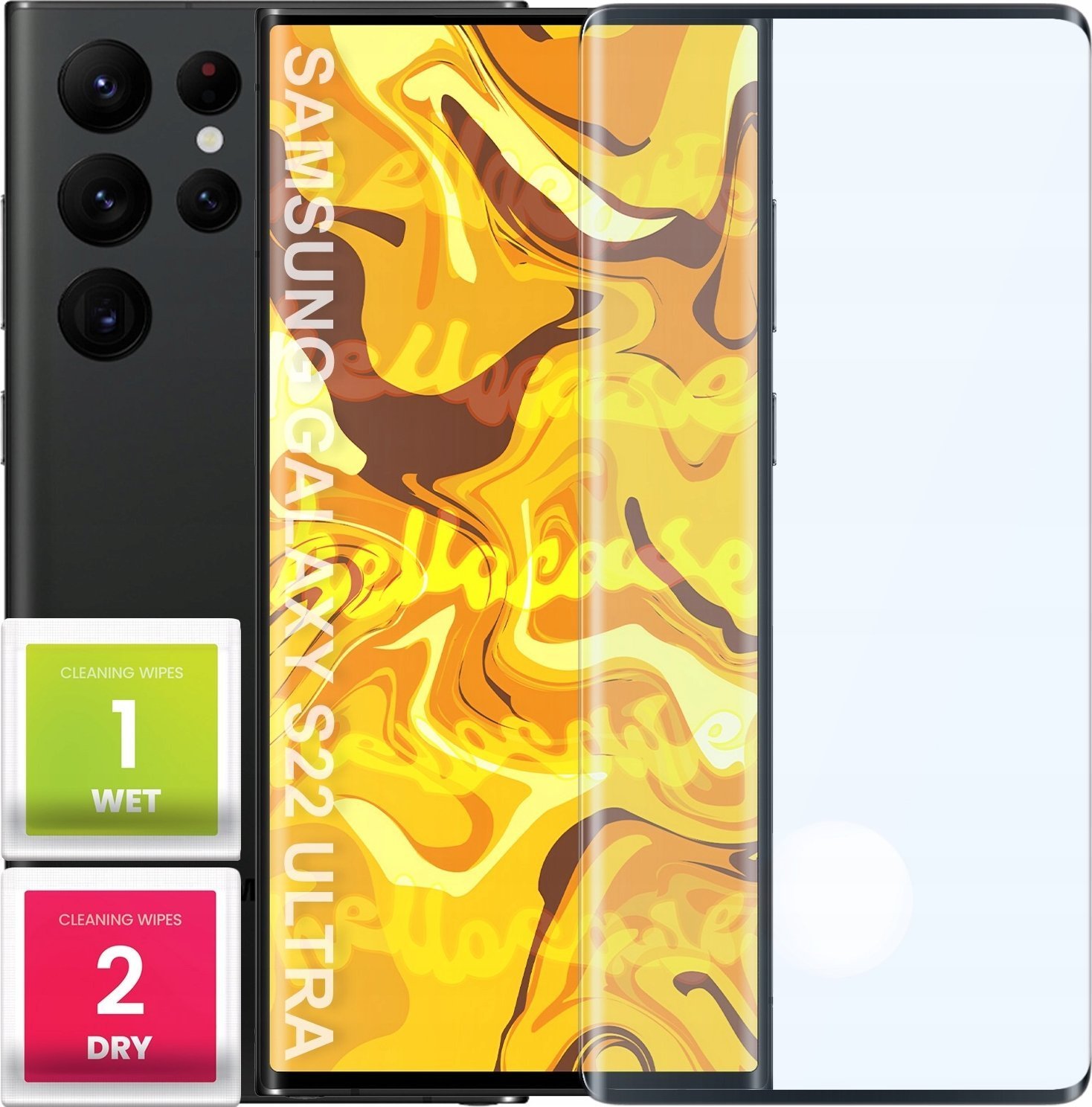 Hello Case SZKŁO HARTOWANE DO SAMSUNG GALAXY S22 ULTRA PEŁNE NA CAŁY EKRAN 5D 9H