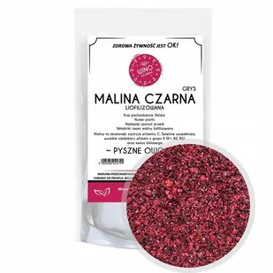 MALINA czarna grys liofilizowane - pyszne owoce liofilizowane - 50g - Dodatki do ciast w proszku MALINA czarna grys liofilizowane - pyszne owoce liofilizowane - 50g - Dodatki do ciast w proszku - miniaturka - grafika 1