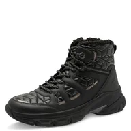 Śniegowce damskie - Tamaris Damskie buty WL Lace Boot 1-26280-45 śniegowce, czarne, 41 EU, czarny, 41 EU - miniaturka - grafika 1