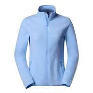 Bluzy sportowe damskie - Bluza The North Face 100 Glacier Full-Zip Fleece 0A855O1I51 - niebieska - miniaturka - grafika 1