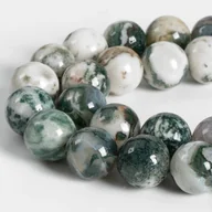 Inne - TEMU Koraliki z Naturalnego Agatu - Okrągłe Kamienie do Biżuterii DIY, Bransoletek, Kolczyków i Ozdób do Telefonu - Modne Akcesoria w Rozmiarach - miniaturka - grafika 1