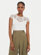 Bluzki damskie - Morgan Bluzka 232-DGIULIA Biały Slim Fit - miniaturka - grafika 1