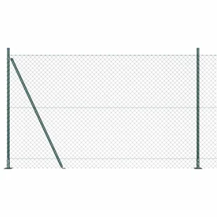 Lumarko Ogrodzenie z ogniwową siatką z słupkami Srebrny 10 x 1.4 m Stal - Ogrodzenia Lumarko Ogrodzenie z ogniwową siatką z słupkami Srebrny 10 x 1.4 m Stal - Ogrodzenia - miniaturka - grafika 1