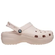 Klapki i japonki damskie - Klapki Crocs Classic Platform Clog 206750-6UR - różowe - miniaturka - grafika 1