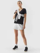 Spodenki damskie - 4F Spodenki dresowe damskie - szare XXL - miniaturka - grafika 1