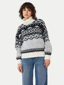 Swetry damskie - Noisy May Golf Share 27022322 Beżowy Standard Fit - miniaturka - grafika 1