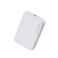 Powerbanki - Powerbank indukcyjny 10000 mAh Fast Charging PD 20W MagSafe Biały - miniaturka - grafika 1