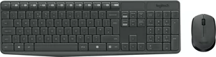 Zestaw bezprzewodowy Logitech MK235 USB 2.4 GHz Szary (920-007905) - Zestawy myszka + klawiatura - miniaturka - grafika 1