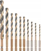 Wiertła - Wiertło Dewalt DEWALT WIERTŁO METAL HEX KPL.10szt. 3-10mm BLACK & GOLD - miniaturka - grafika 1